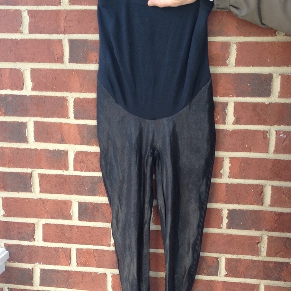 spanx maternity faux leather